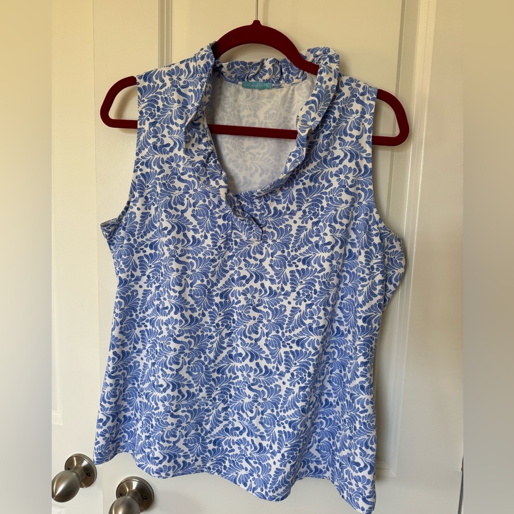 J. mclaughlin Durham ruffle top